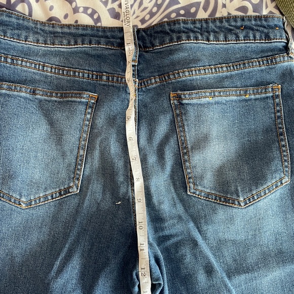 Anthro Pilcro High Rise Cropped Flare Raw Hem Jean - Picture 10 of 15